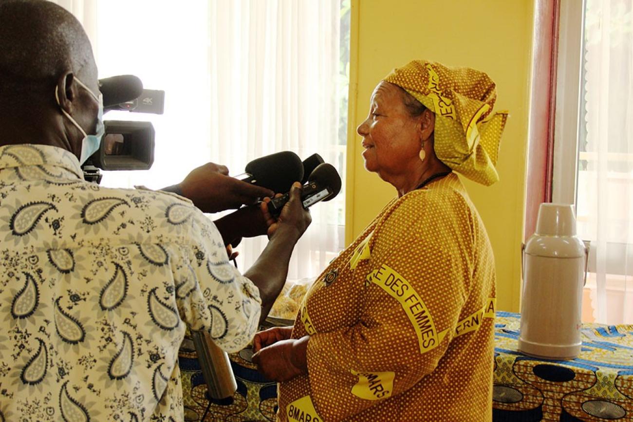 Bernadette Gomina est l’une des deux femmes à avoir été élues au premier tour des élections législatives en République centrafricaine en 2021